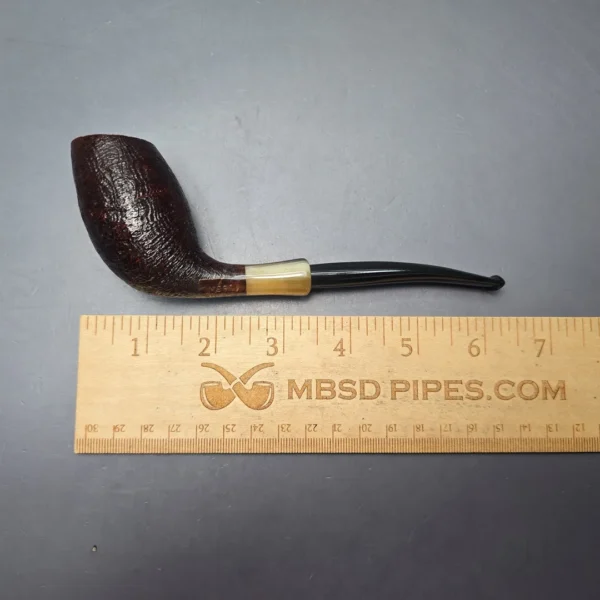 MBSD Briars Modern Masters 3 Sandblasted Tulip w/ Faux Horn Handmade Briar Pipe, New - Image 13