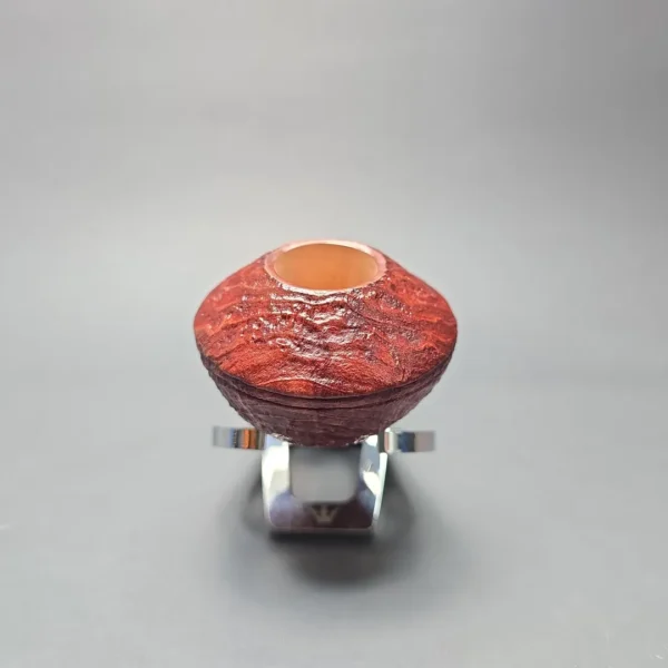 Graziano Tendi Sandblasted Bullcap Rhodesian w/ Boxwood Handmade Briar Pipe, New - Image 3