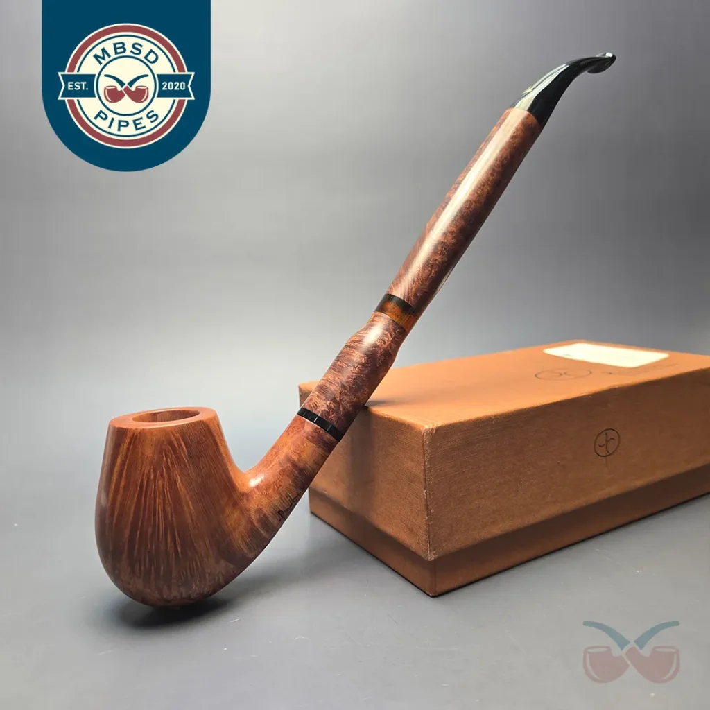 Pipa Croci True Calumet Smooth Churchwarden with Briar Shank Extension (Unsmoked Estate)