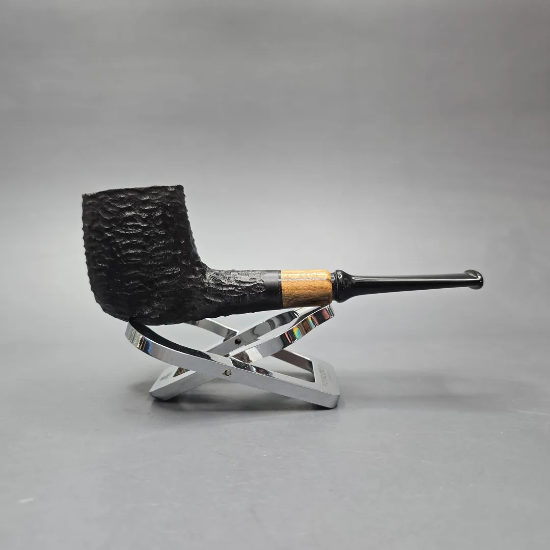 MBSD Briars by Piero Vitale Black Rusticated Billiard with Olivewood (New) - Image 2