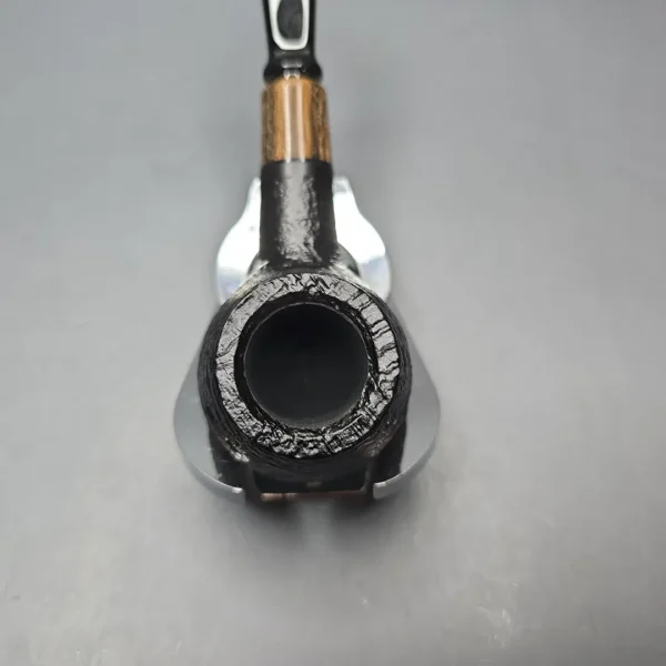 MBSD Briars by Piero Vitale Black Sandblasted Author with Zebrawood (New) - Image 7