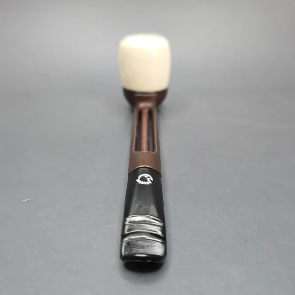 Falcon Extra Curved w/ MBSD Meerschaum Billiard Block Meerschaum Bowl Pipe, New - Image 5