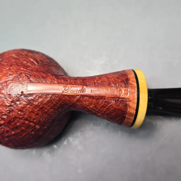 Graziano Tendi Sandblasted Bullcap Rhodesian w/ Boxwood Handmade Briar Pipe, New - Image 10