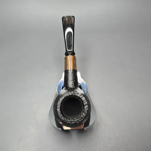 MBSD Briars by Piero Vitale Black Sandblasted Author with Zebrawood (New) - Image 9