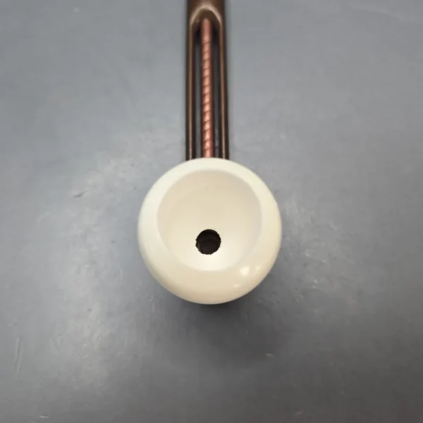 Falcon Extra Curved w/ MBSD Meerschaum Billiard Block Meerschaum Bowl Pipe, New - Image 7