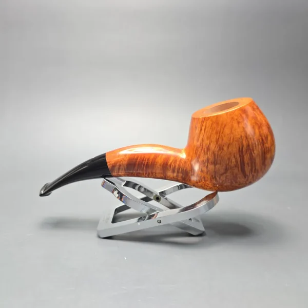 Graziano Tendi Smooth Hawkbill Handmade Briar Pipe, New - Image 4