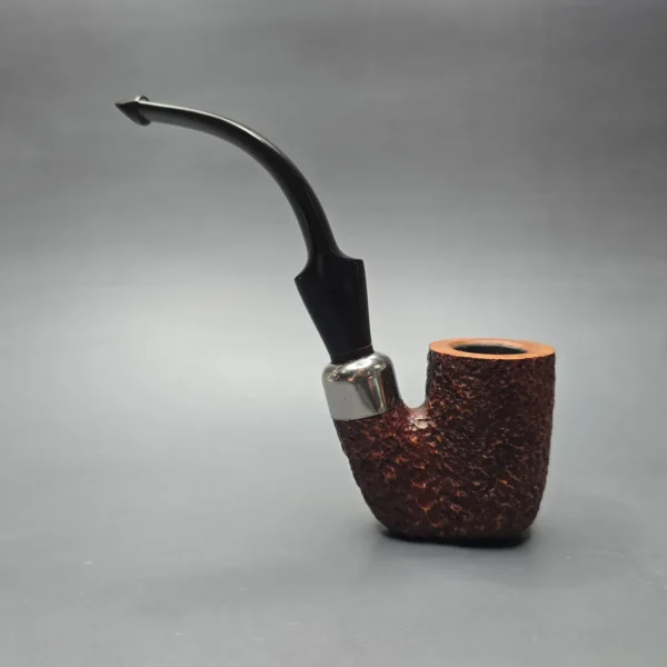 Savinelli Dry System 2604 Rusticated Oom Paul Estate Briar Pipe, Italian Estates, 6mm - Image 4