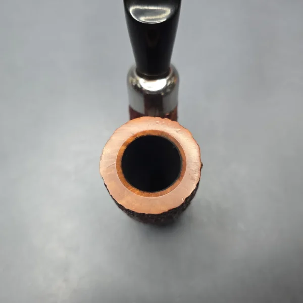 Savinelli Dry System 2604 Rusticated Oom Paul Estate Briar Pipe, Italian Estates, 6mm - Image 7
