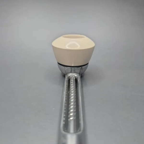 Falcon Chrome Dental w/ MBSD Meerschaum Rhodesian Block Meerschaum Bowl Pipe, New - Image 6
