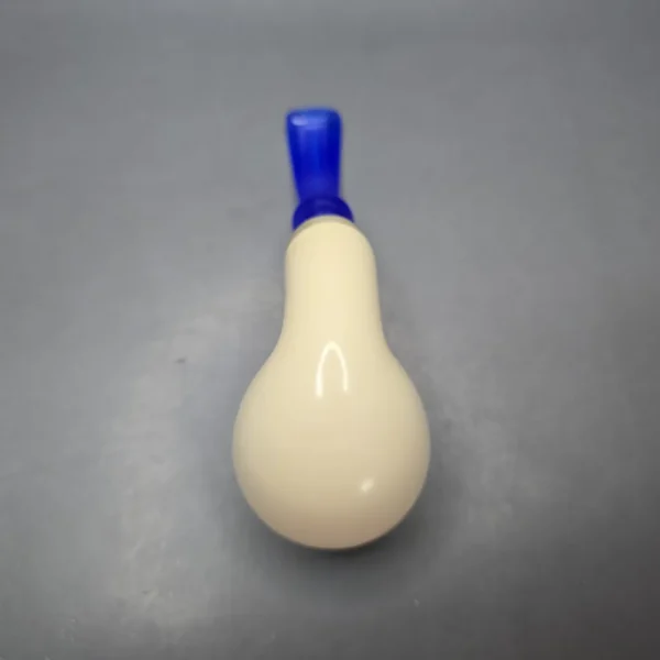 MBSD Meerschaum Silver XL Smooth Rhodesian Reverse Calabash Block Meerschaum Pipe, New - Image 11