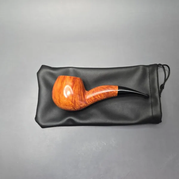 Graziano Tendi Smooth Hawkbill Handmade Briar Pipe, New - Image 14