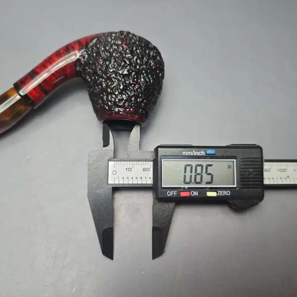 Aalborg (Nording) Tinder Box Freehand XL Partially Rusticated Brandy Estate Briar Pipe, Danish Estates, 9mm - Image 13