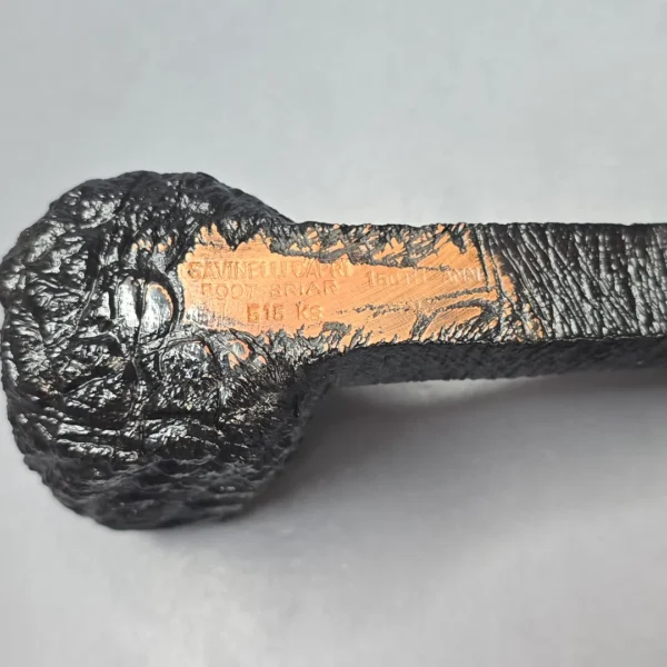 Savinelli 150th Anniversary Capri Root Briar 515 KS Rusticated Bent Billiard Briar Pipe, New - Image 11