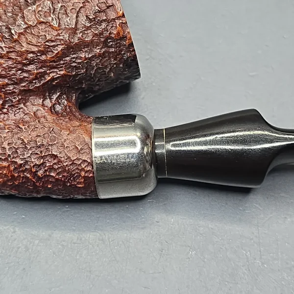 Savinelli Dry System 2604 Rusticated Oom Paul Estate Briar Pipe, Italian Estates, 6mm - Image 12