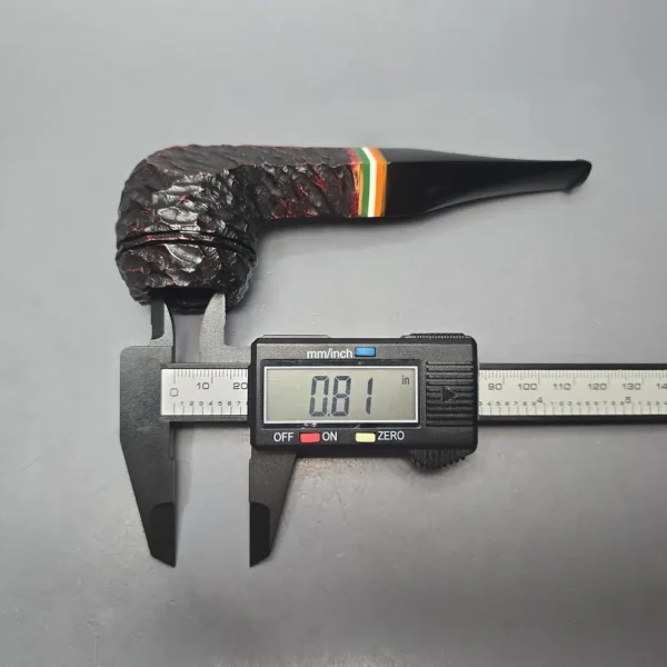 Peterson 2026 St Patrick's Day 150 Rusticated Bulldog Briar Pipe, New - Image 3