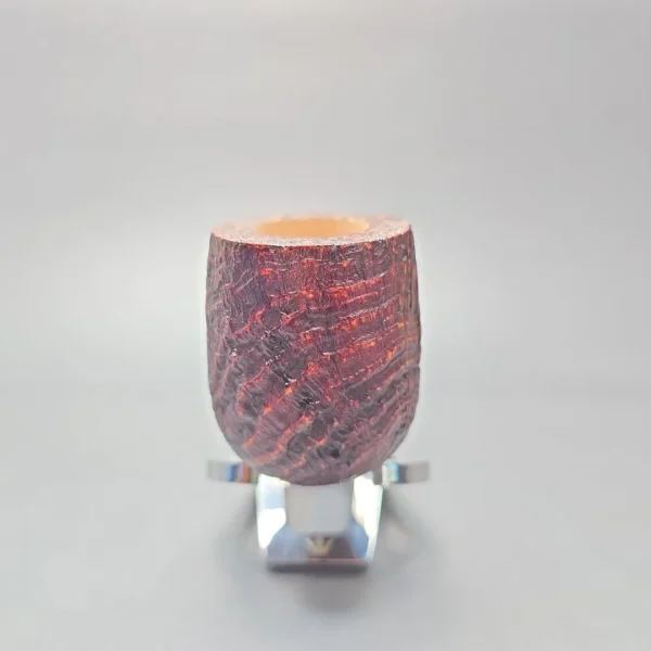 Graziano Tendi Sandblasted "LBS" Billiard Handmade Briar Pipe, New - Image 3