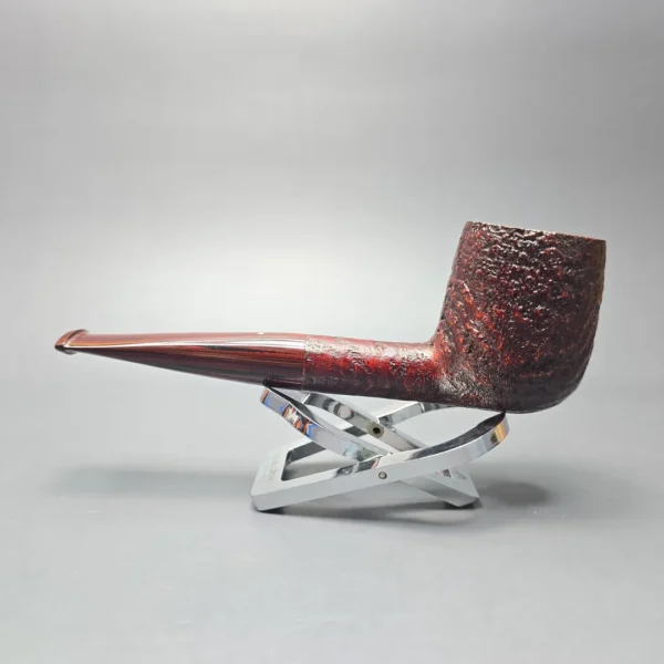 Graziano Tendi Sandblasted "LBS" Billiard Handmade Briar Pipe, New - Image 4