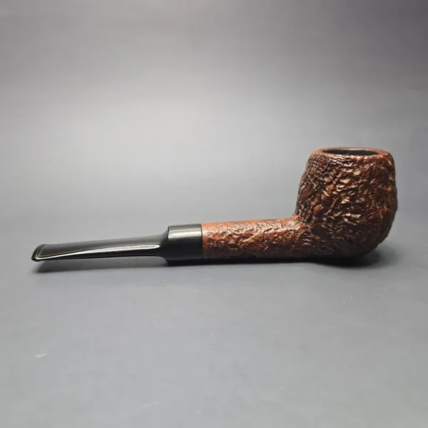 Sasieni Family Era (1960-79) Four Dot Ruff Root Hurlingham S Sandblasted Apple Estate Briar Pipe, English Estates - Image 4