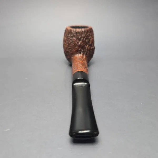 Sasieni Family Era (1960-79) Four Dot Ruff Root Hurlingham S Sandblasted Apple Estate Briar Pipe, English Estates - Image 5