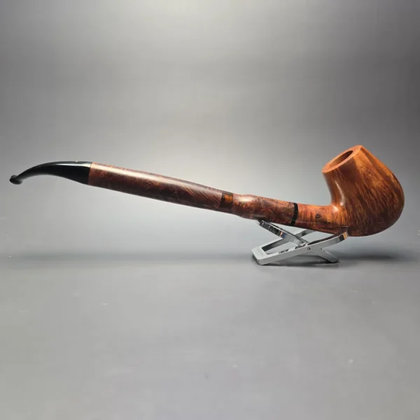 Pipa Croci True Calumet Smooth Churchwarden with Briar Shank Extension (Unsmoked Estate) - Image 4