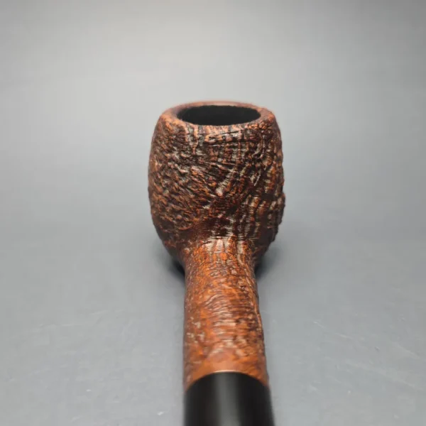 Sasieni Family Era (1960-79) Four Dot Ruff Root Hurlingham S Sandblasted Apple Estate Briar Pipe, English Estates - Image 6