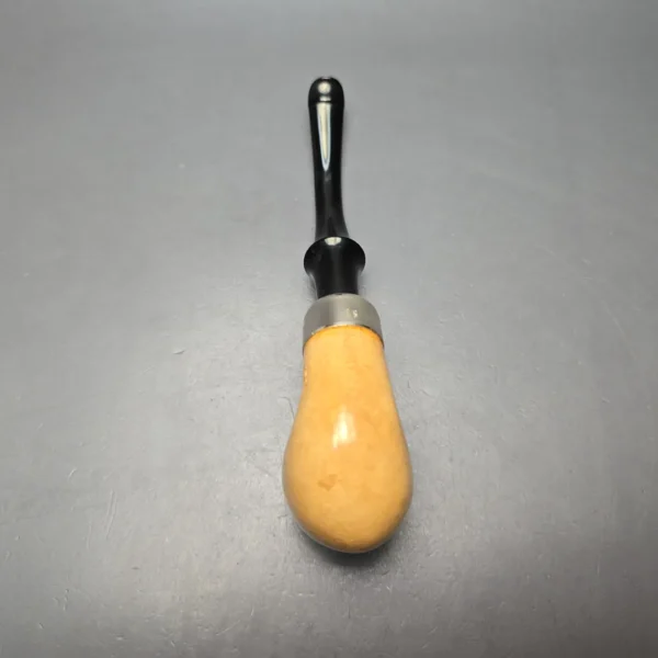 Belt Fumed African Block Meerschaum Bent Billiard w/ Les Wood Silver Estate Pipe, Unsmoked - Image 10