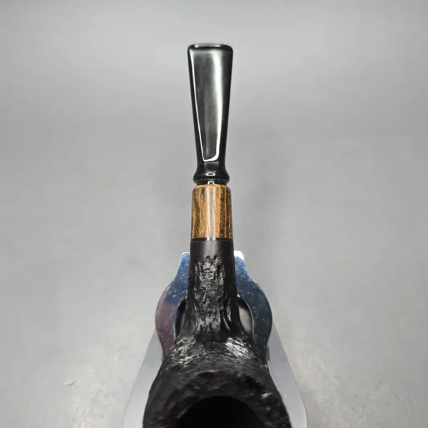 MBSD Briars by Piero Vitale Black Rusticated Billiard with Zebrawood (New) - Image 8