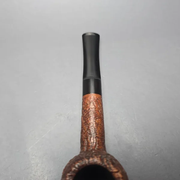 Sasieni Family Era (1960-79) Four Dot Ruff Root Hurlingham S Sandblasted Apple Estate Briar Pipe, English Estates - Image 8