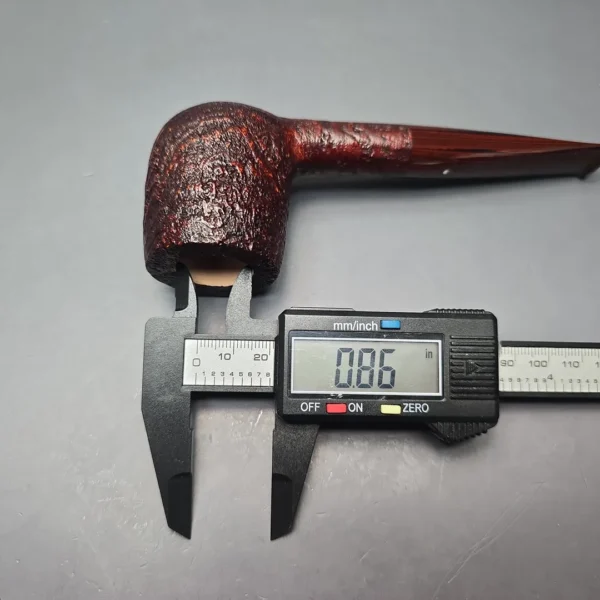 Graziano Tendi Sandblasted "LBS" Billiard Handmade Briar Pipe, New - Image 12