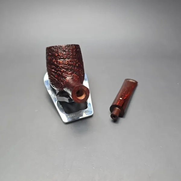 Graziano Tendi Sandblasted "LBS" Billiard Handmade Briar Pipe, New - Image 13