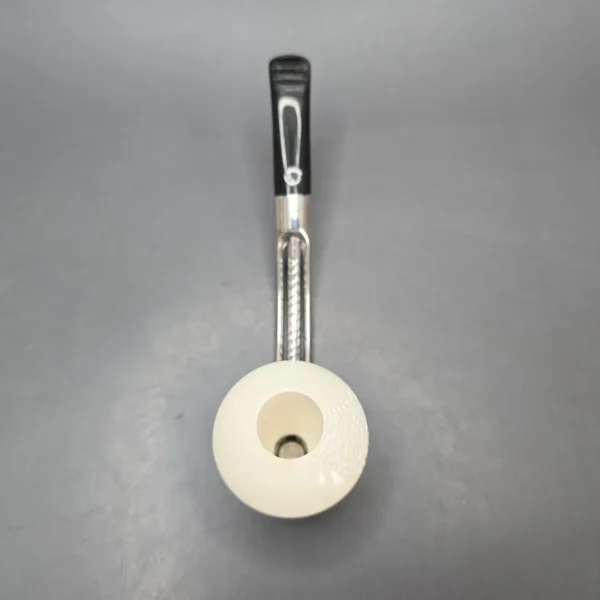 Falcon Bent Multipurpose w/ MBSD Meerschaum Dublin Block Meerschaum Bowl Pipe, New - Image 9