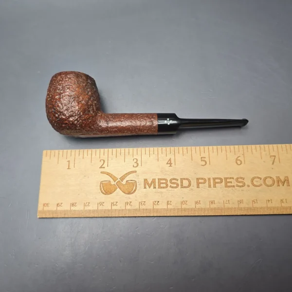 Sasieni Family Era (1960-79) Four Dot Ruff Root Hurlingham S Sandblasted Apple Estate Briar Pipe, English Estates - Image 11