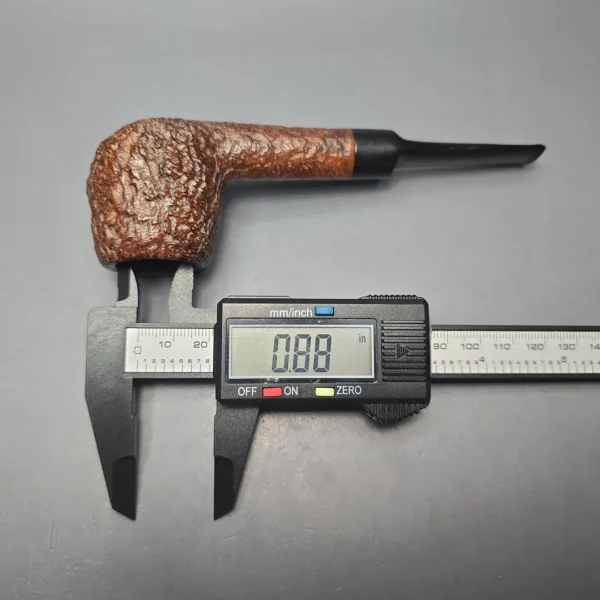 Sasieni Family Era (1960-79) Four Dot Ruff Root Hurlingham S Sandblasted Apple Estate Briar Pipe, English Estates - Image 12