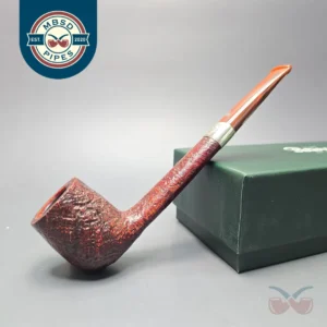 Peterson Irish Harp 264 Sandblasted Canadian w Silver Briar Pipe, New