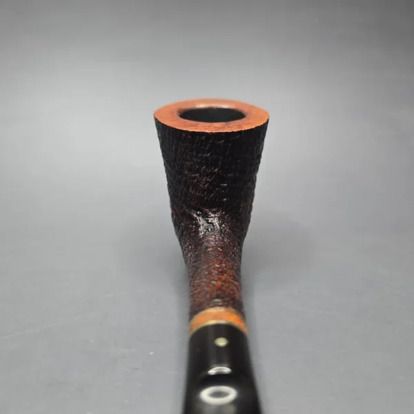 Savinelli Punto Oro Mister G 904 KS Partially Sandblasted Dublin Estate Briar Pipe, Italian Estates, 6mm - Image 6