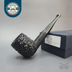Savinelli 150th Anniversary Capri Root Briar 141 KS Rusticated Bent Billiard Briar Pipe, New