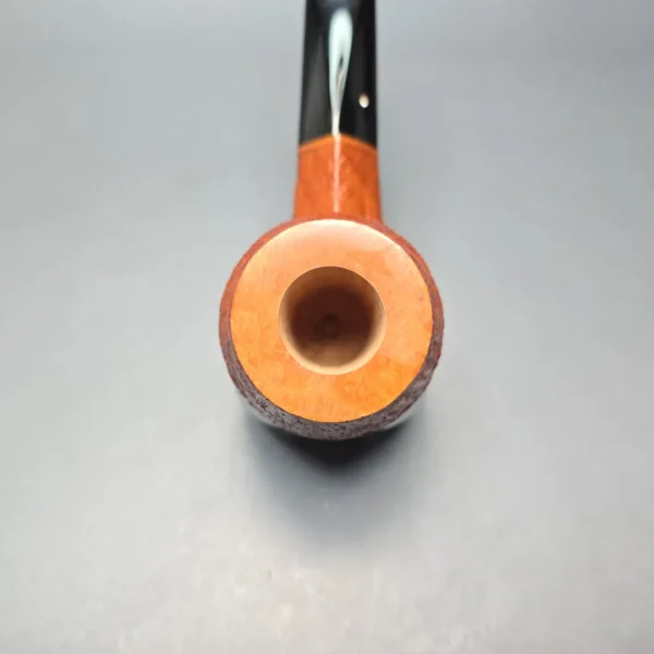 Graziano Tendi Sandblasted Stacked Bulldog Handmade Briar Pipe, New - Image 6