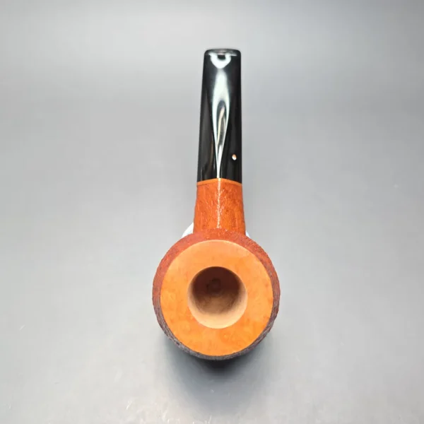 Graziano Tendi Sandblasted Stacked Bulldog Handmade Briar Pipe, New - Image 8