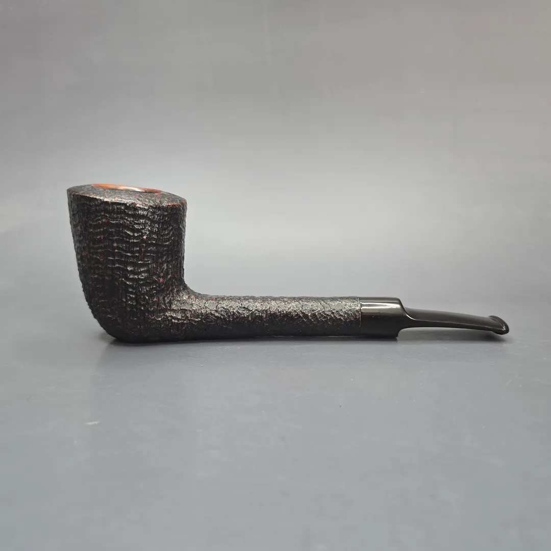 Savinelli Autograph 5 Sandblasted Long Shank Dublin Estate Briar Pipe, Italian Estates - Image 2