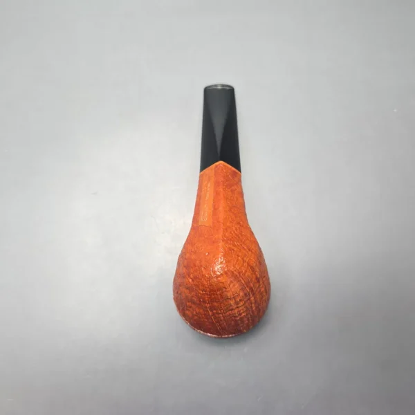 Graziano Tendi Sandblasted Stacked Bulldog Handmade Briar Pipe, New - Image 9