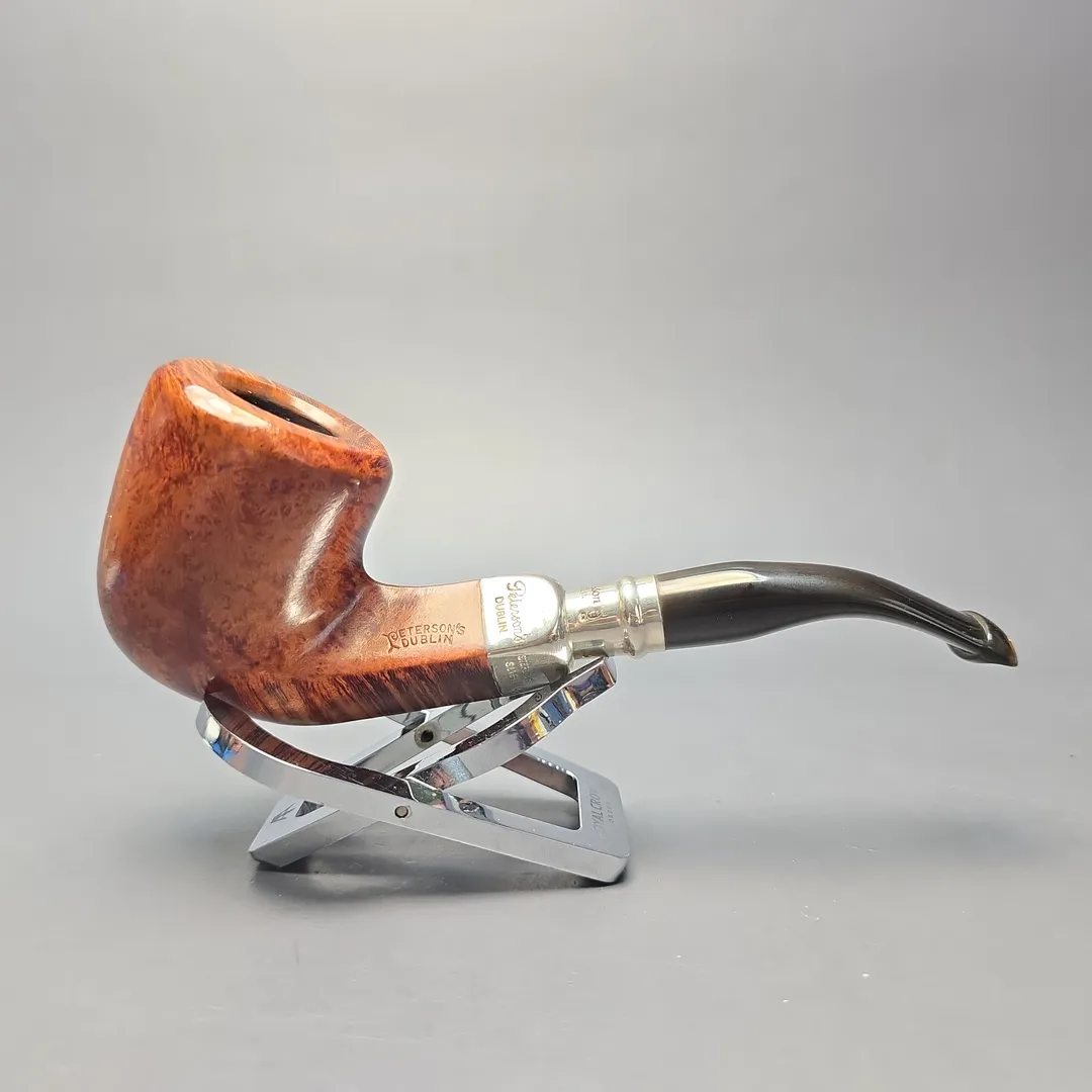Peterson 2000 Pipe of the Year Smooth Pot with Silver (Estate) - Image 2
