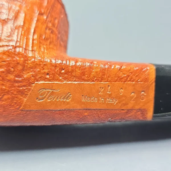 Graziano Tendi Sandblasted Stacked Bulldog Handmade Briar Pipe, New - Image 10