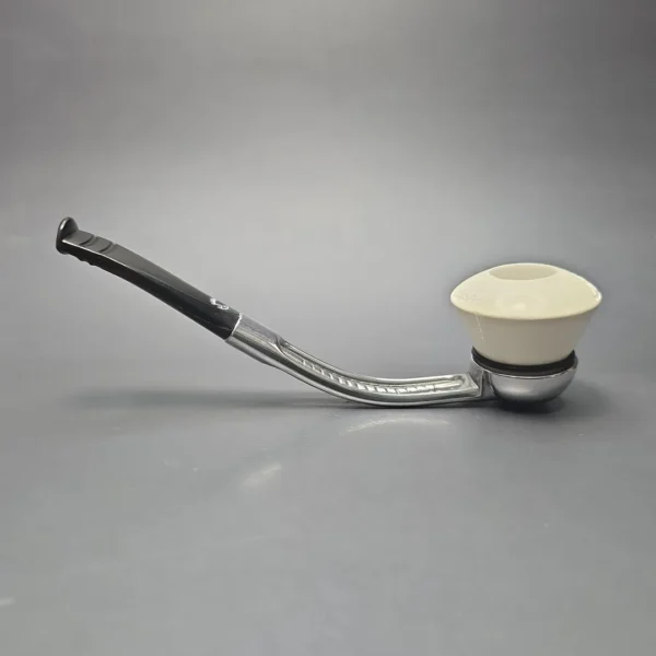 Falcon Bent Dental w/ MBSD Meerschaum Dublin Block Meerschaum Bowl Pipe, New - Image 11