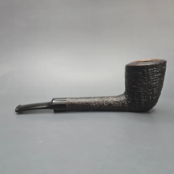 Savinelli Autograph 5 Sandblasted Long Shank Dublin Estate Briar Pipe, Italian Estates - Image 4