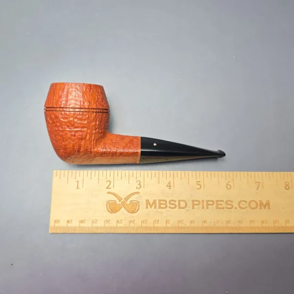 Graziano Tendi Sandblasted Stacked Bulldog Handmade Briar Pipe, New - Image 11