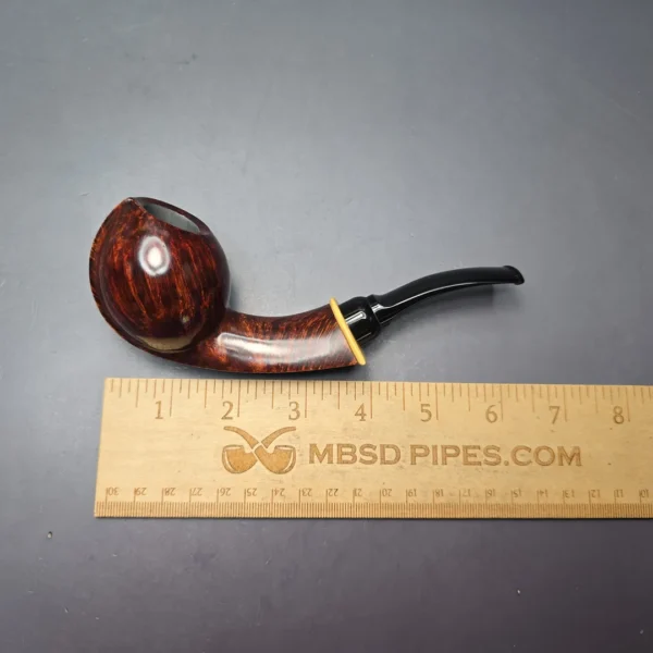 MBSD Briars Modern Masters 2 Smooth Blowfish w/ Boxwood Handmade Briar Pipe, New - Image 12