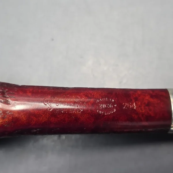 Peterson Irish Harp 264 Sandblasted Canadian w Silver Briar Pipe, New - Image 11