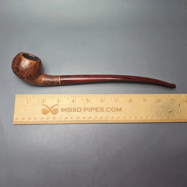 Sean Reum Contrast Sandblasted Churchwarden Estate Briar Pipe, American Estates - Image 11