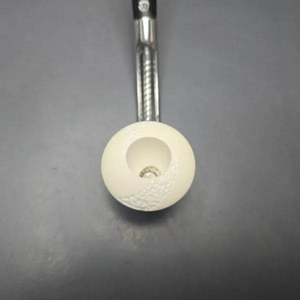 Falcon Bent Dental w/ MBSD Meerschaum Dublin Block Meerschaum Bowl Pipe, New - Image 10