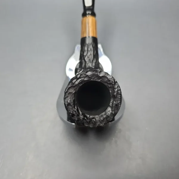 MBSD Briars by Piero Vitale Black Rusticated Billiard with Olivewood (New) - Image 7